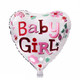 5pc Happy 1st Birthday Foil Balloons - Girl